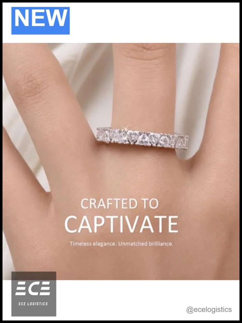 N/A moissanite eternity